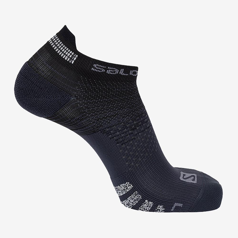 Salomon Singapore Mens Socks - PREDICT LOW Black | 01365-FLUH